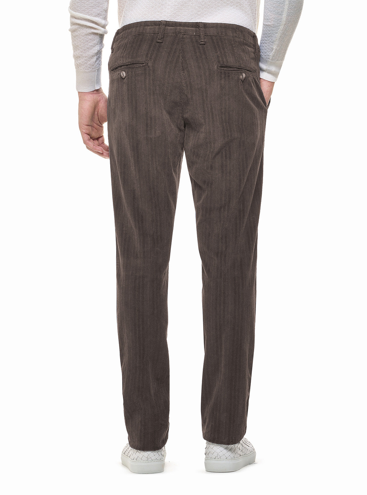 CORDUROY PANTS WITH OFFSET RIBS