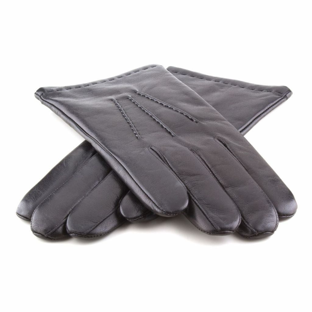 Men's Gloves with Hand Stitching and Cashmere
