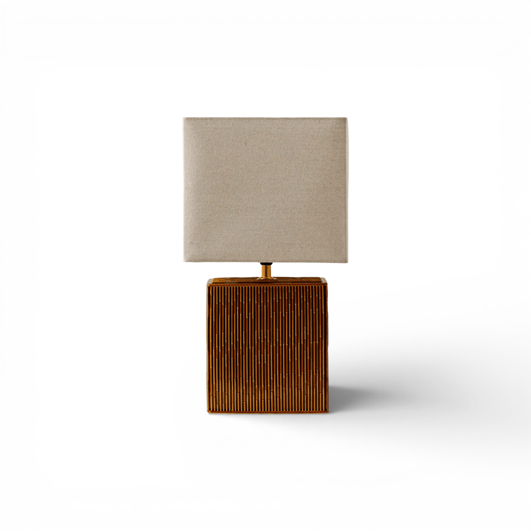 Indore Home - Piazza - M - Table Lamp - Brown