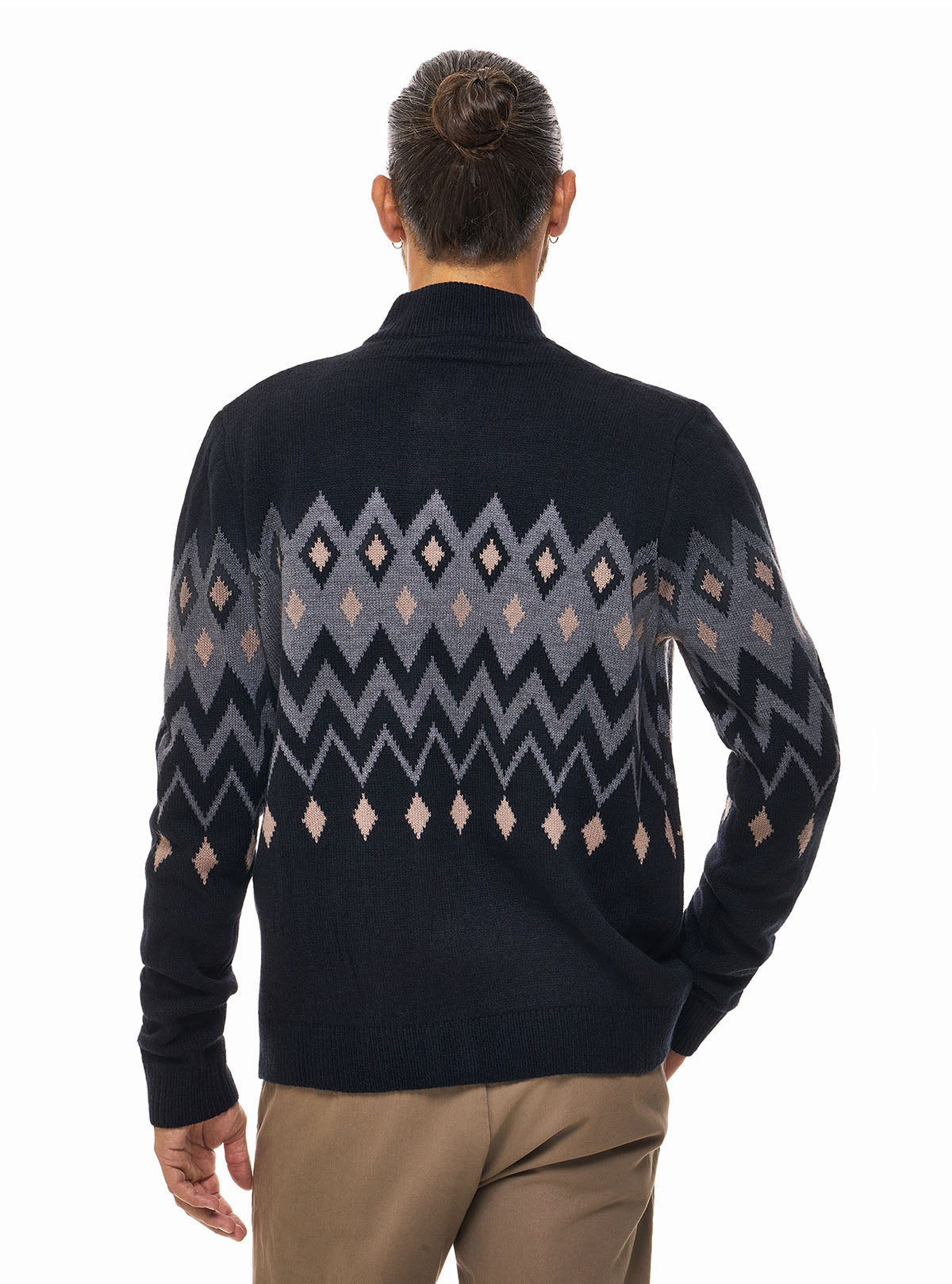 JACQUARD JACKET WITH BUTTONS