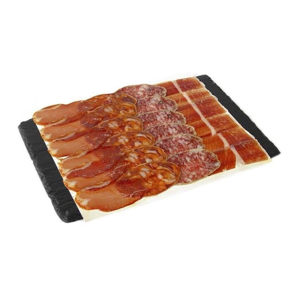2 Surtidos de curados Abrasador ( 6 lonchas de jamón, lomo, chorizo, salchichón) - tiendaabrasadorencasa