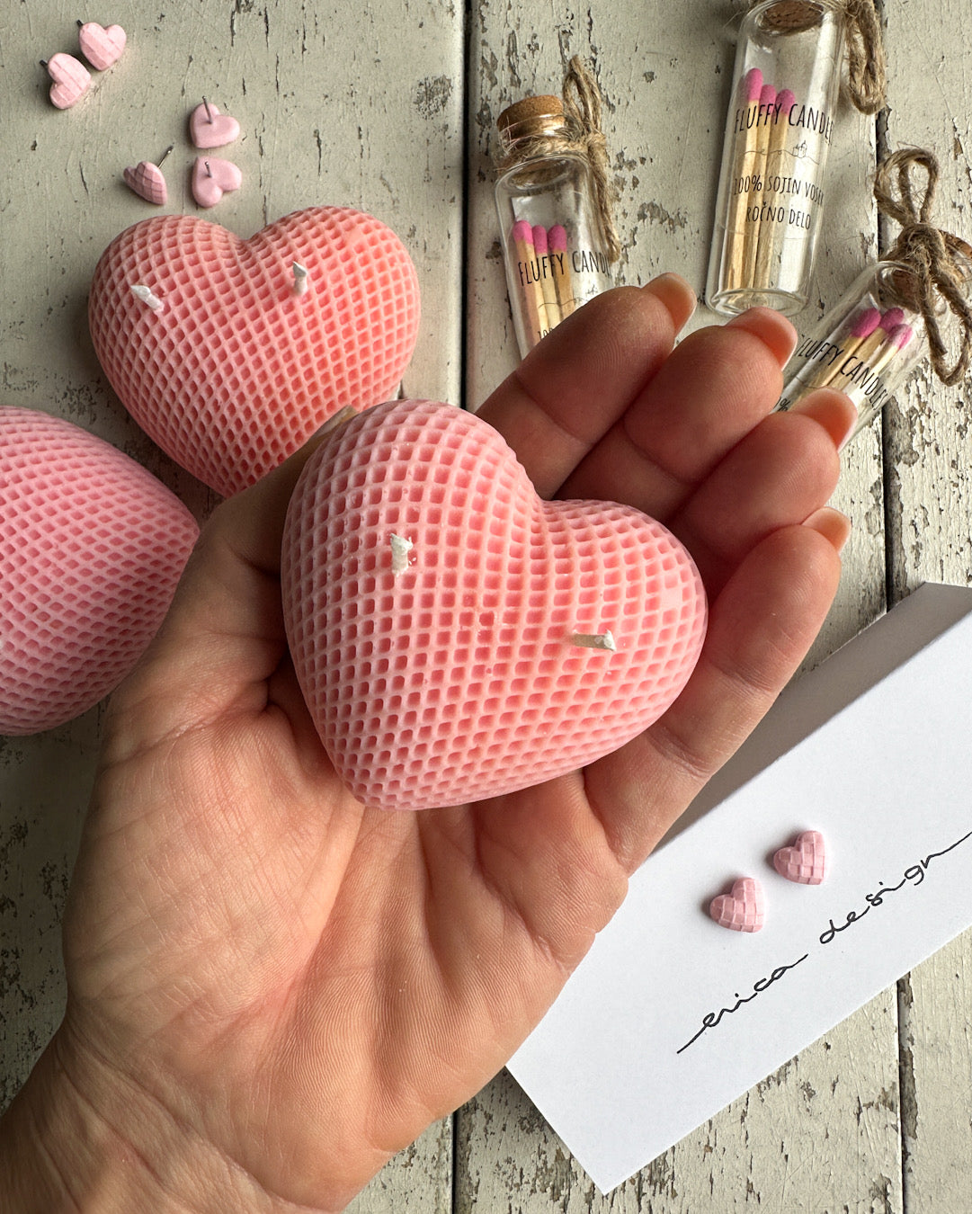 set regalo | Fluffy Candles X ericadesign