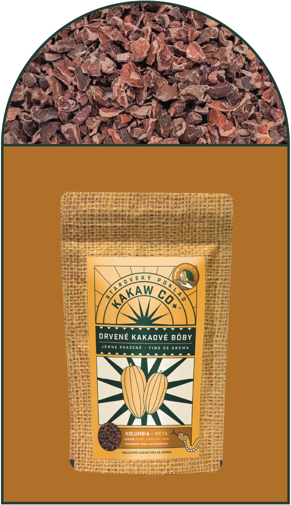 Drcené kakaové boby (Nibbs) Kolumbie Meta Hmotnost: 750g