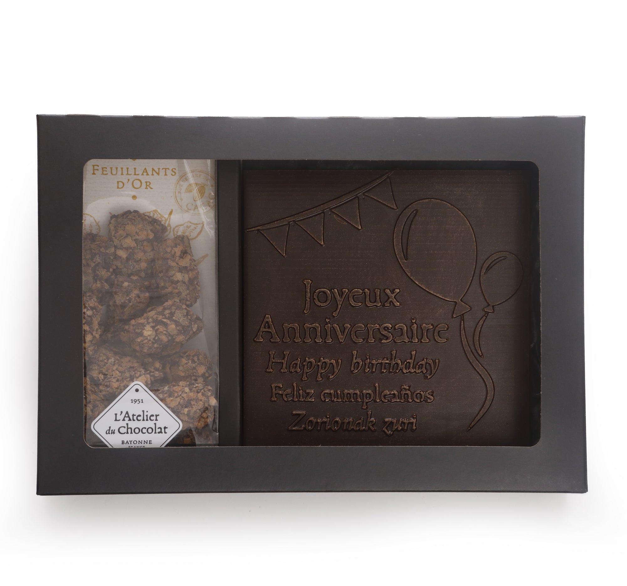 DUO REGALO DI CIOCCOLATO BUON COMPLEANNO