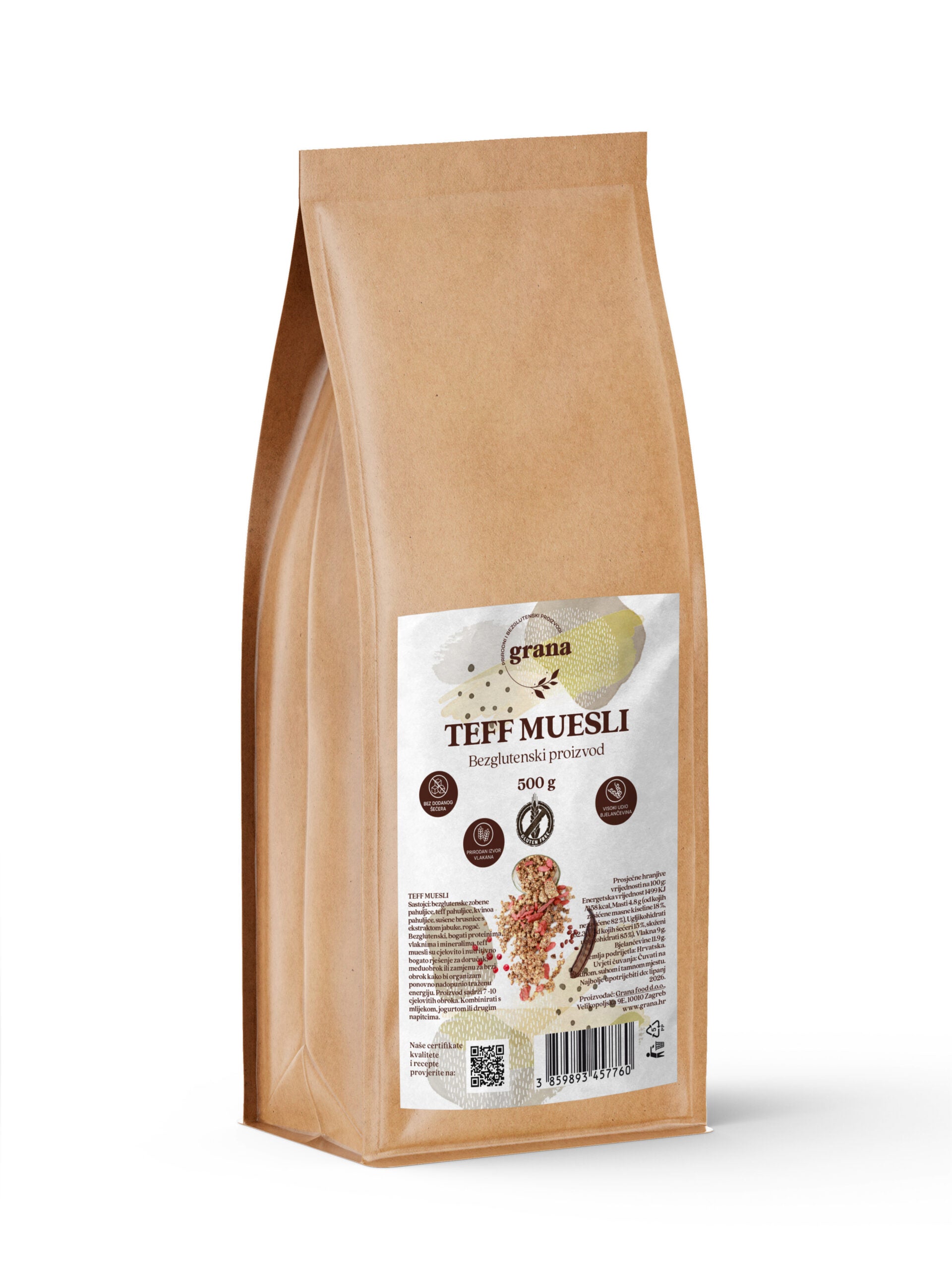 Gluten-Free Teff Muesli 500 g