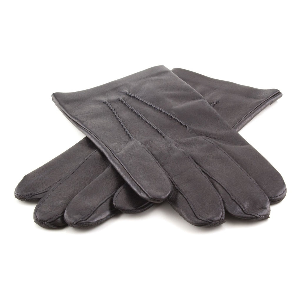 Short Men's Leather Gloves