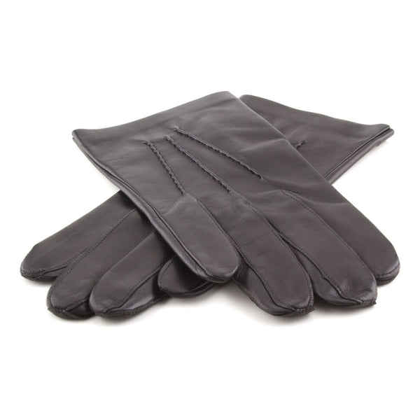 Short Men's Leather Gloves