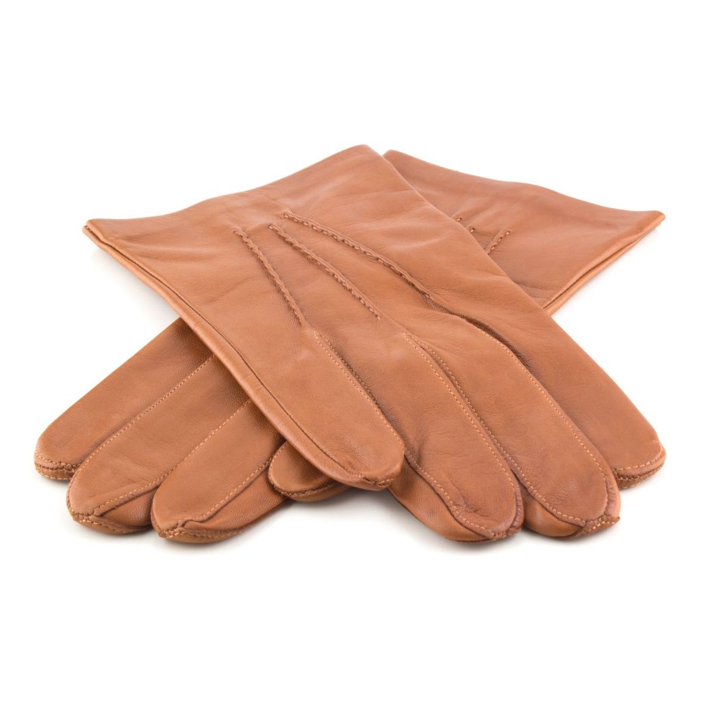 Short Men's Leather Gloves