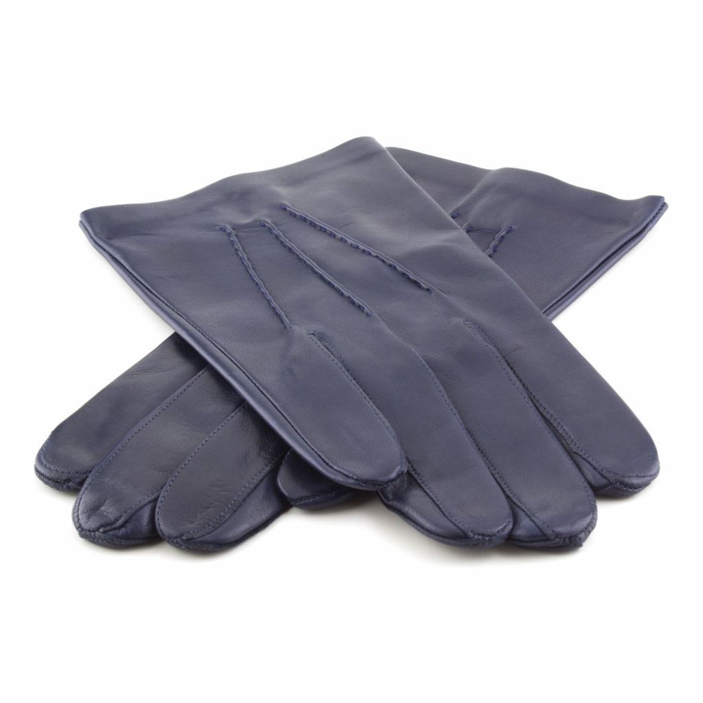 Short Men's Leather Gloves