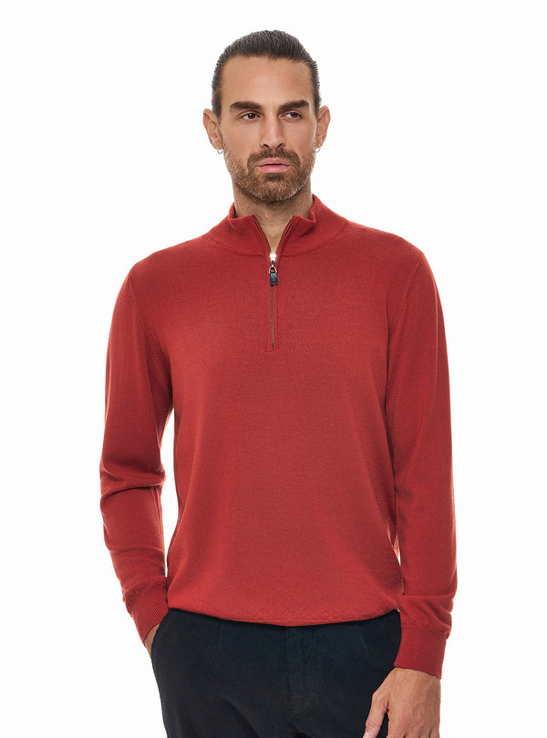 SERAFINO ZIP-UP IN LANA PURA