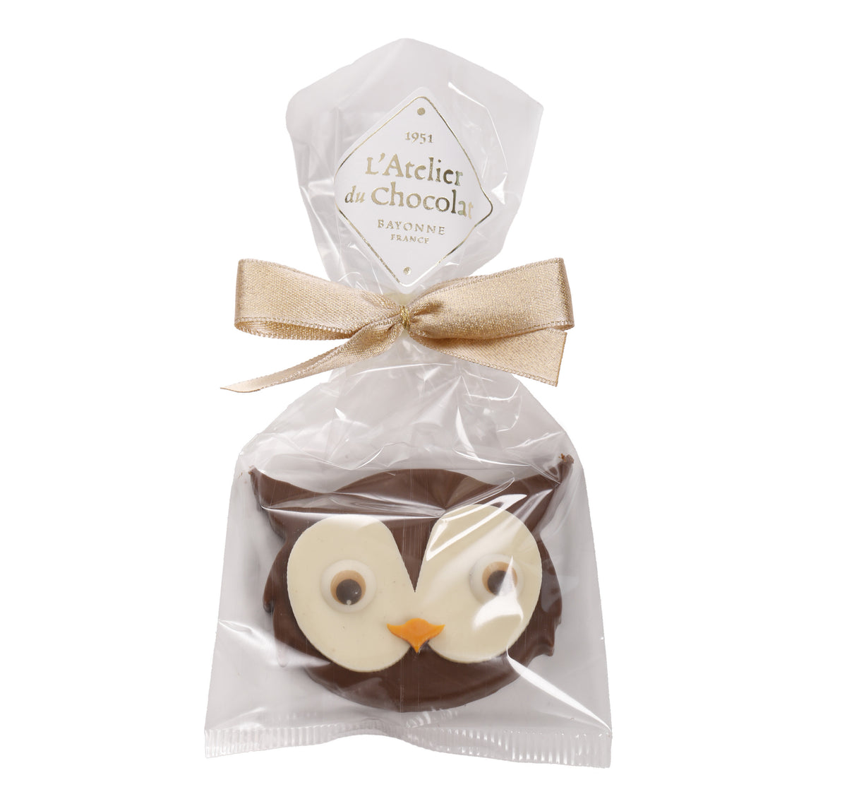 Gufo di Praline Frizzante al Cioccolato al Latte di Natale