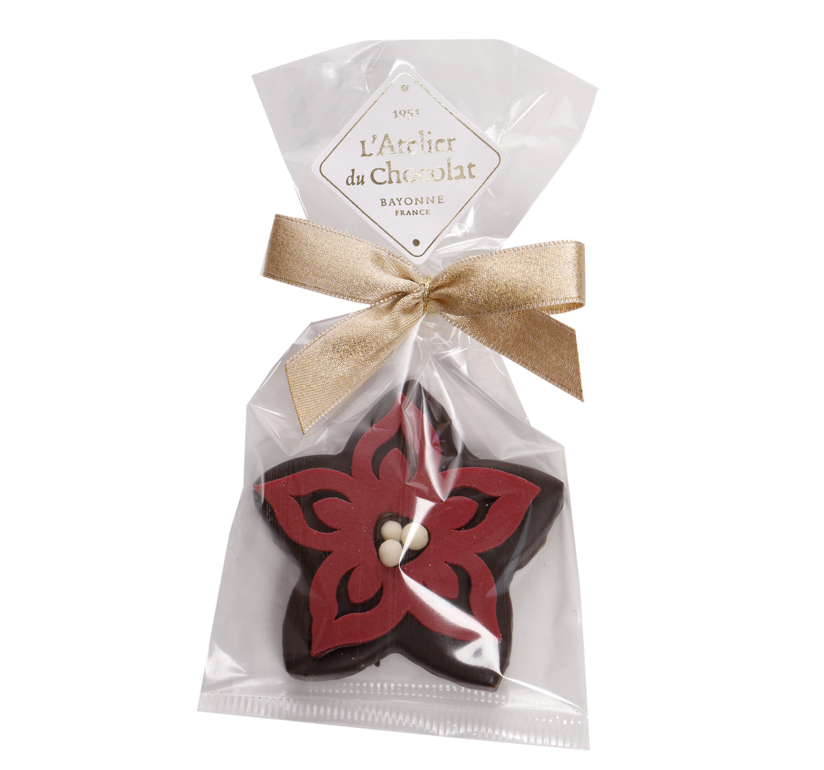 Poinsettia Praline Zwarte Sesam Kerst