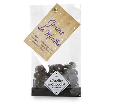 Grains de menthe au chocolat noir et blanc
