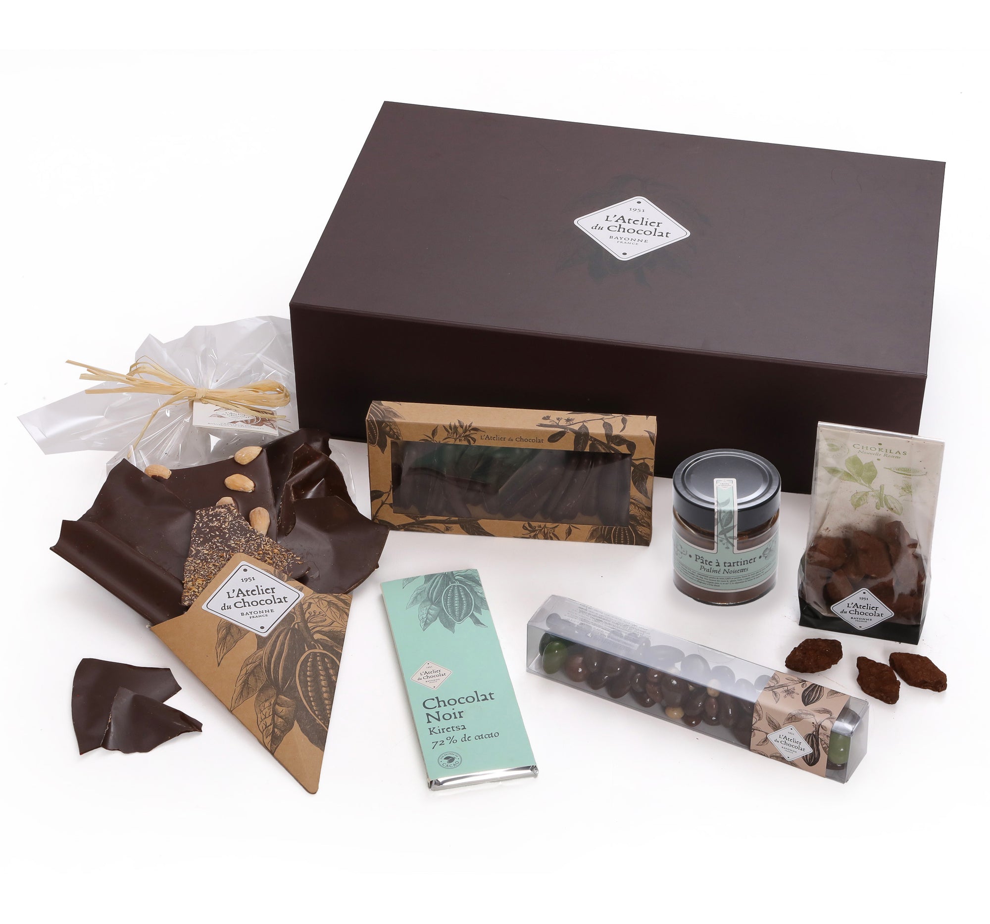 Scatola regalo di cioccolatini fondenti