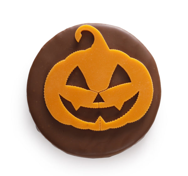 Sfoglia di pralina di zucca al latte Halloween