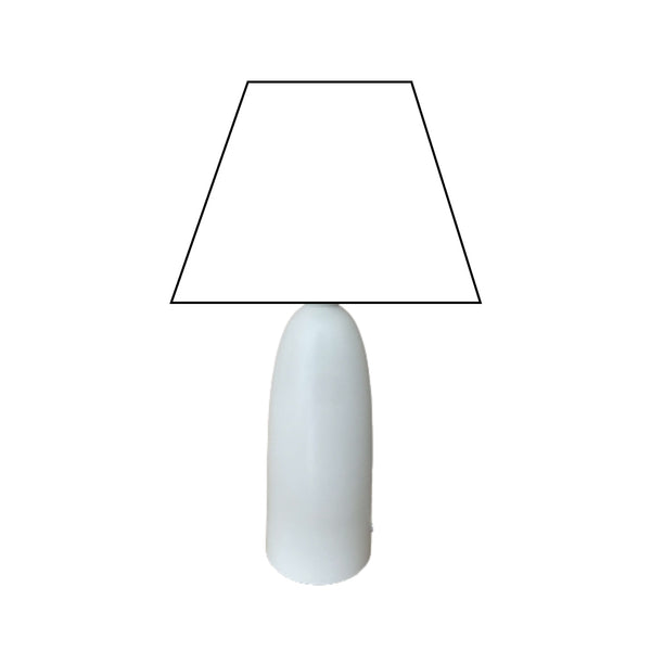 Base de lámpara de madera Comico blanca – Elegante y atemporal (18 cm E14/24 cm E27)