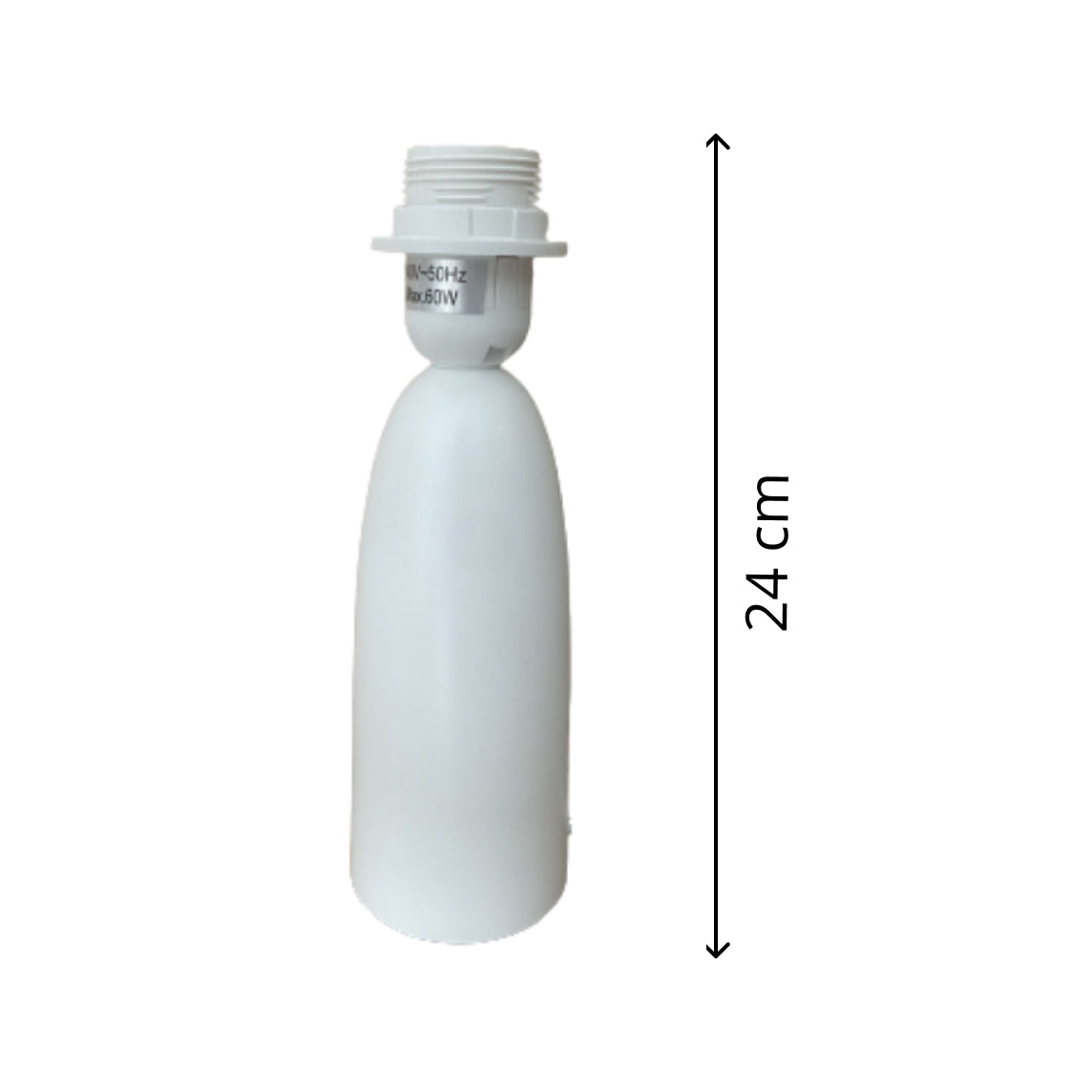 Base de lámpara de madera Comico blanca – Elegante y atemporal (18 cm E14/24 cm E27)