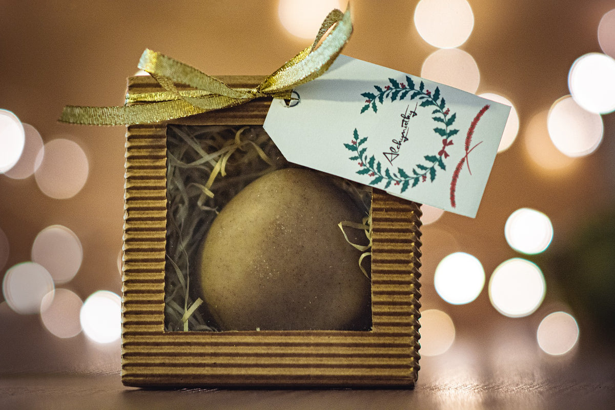 Christmas Packaging - Cinnamon Soap - Stone