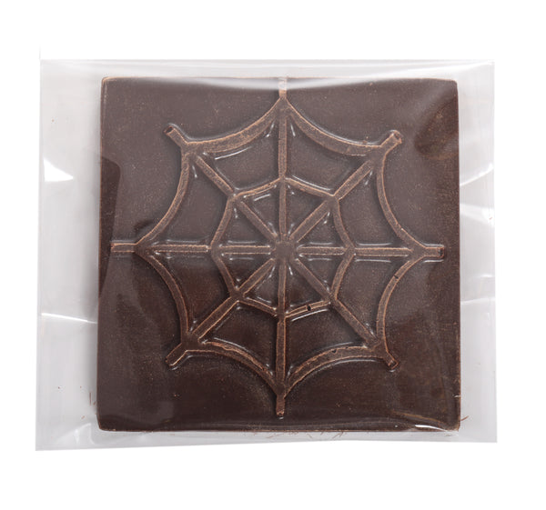 Mini chocolate square Halloween spider web · Halloween chocolates