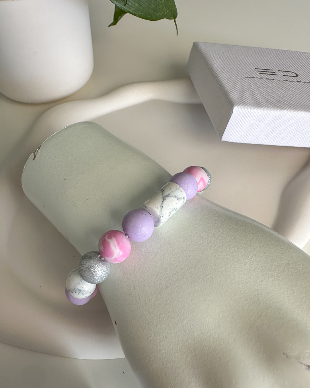 bracelet | BULB LIMITED | pink, purple, silver