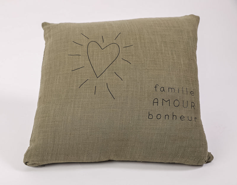 Square cushion family love happiness