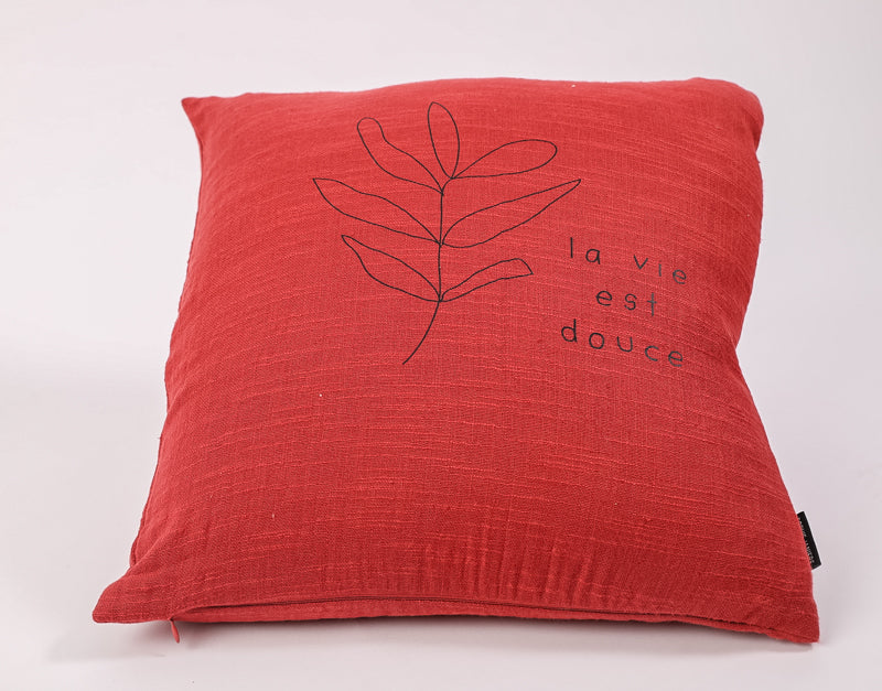 Square cushion life is sweet