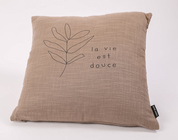 Square cushion life is sweet