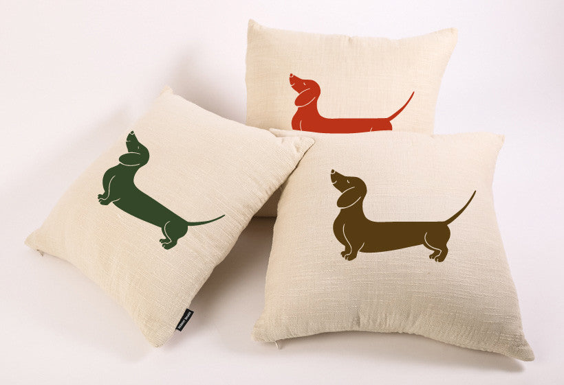 Dachshund Square Cushion