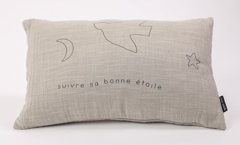 Rectangular cushion follow your lucky star