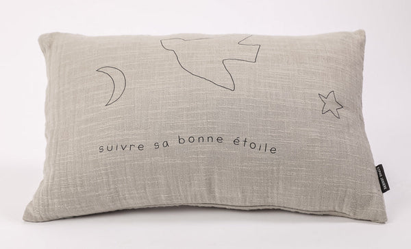 Rectangular cushion follow your lucky star