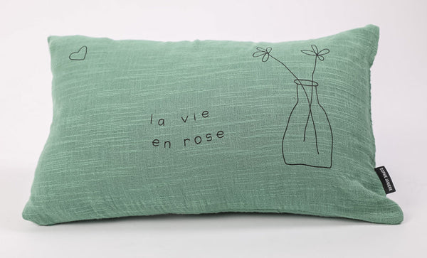Rectangular Cushion Life in Pink