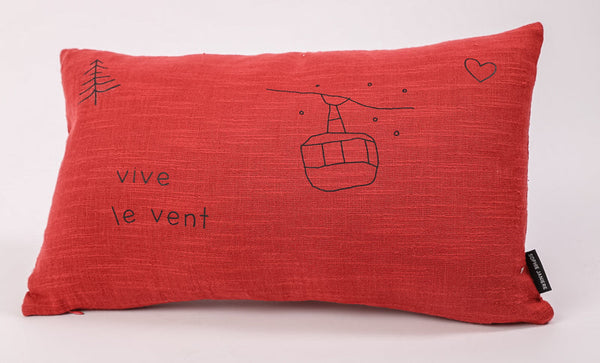 Rectangular cushion live the wind