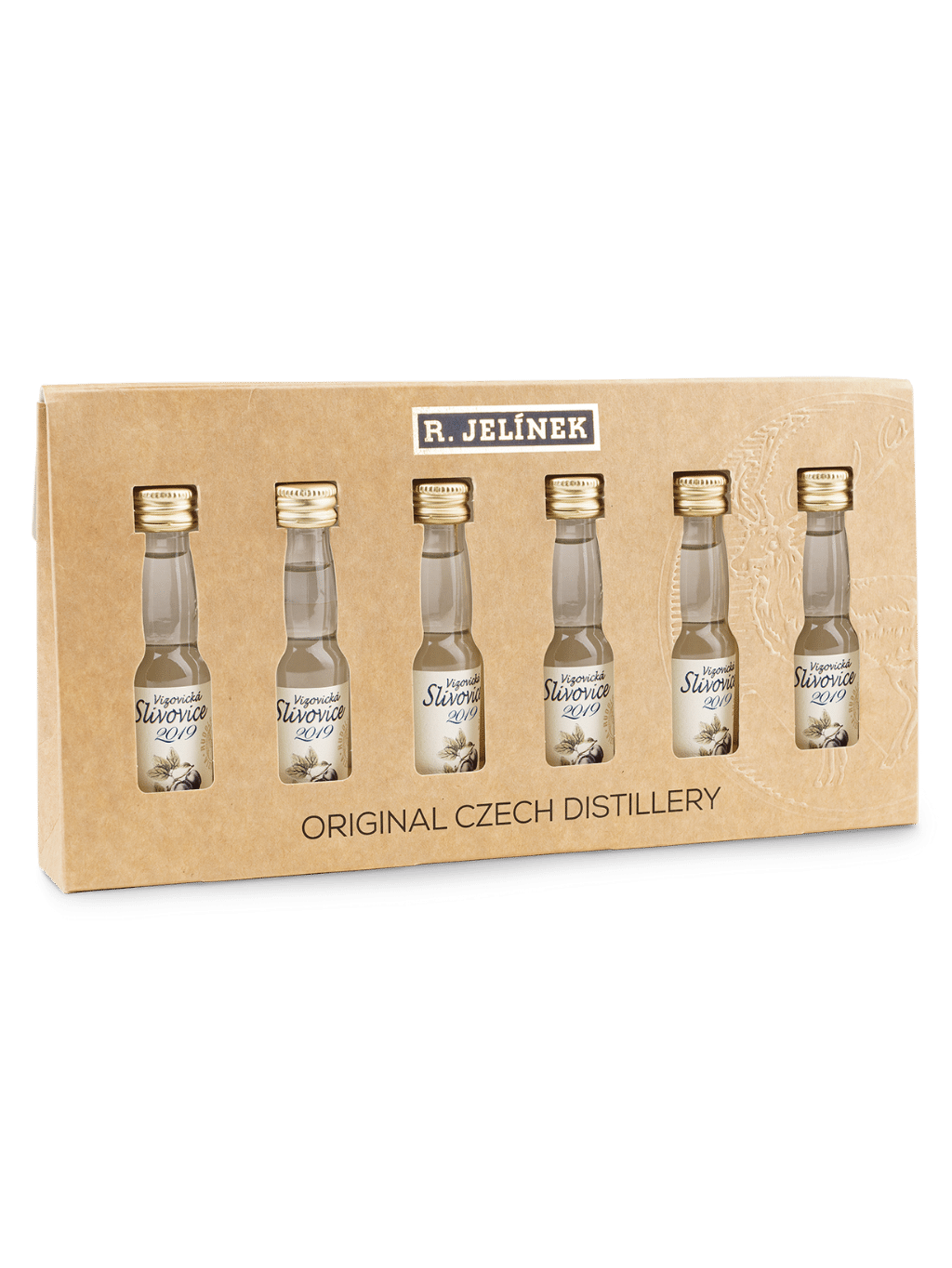 Vizovice Plum Brandy 50% 6x 0.02l Gift Set