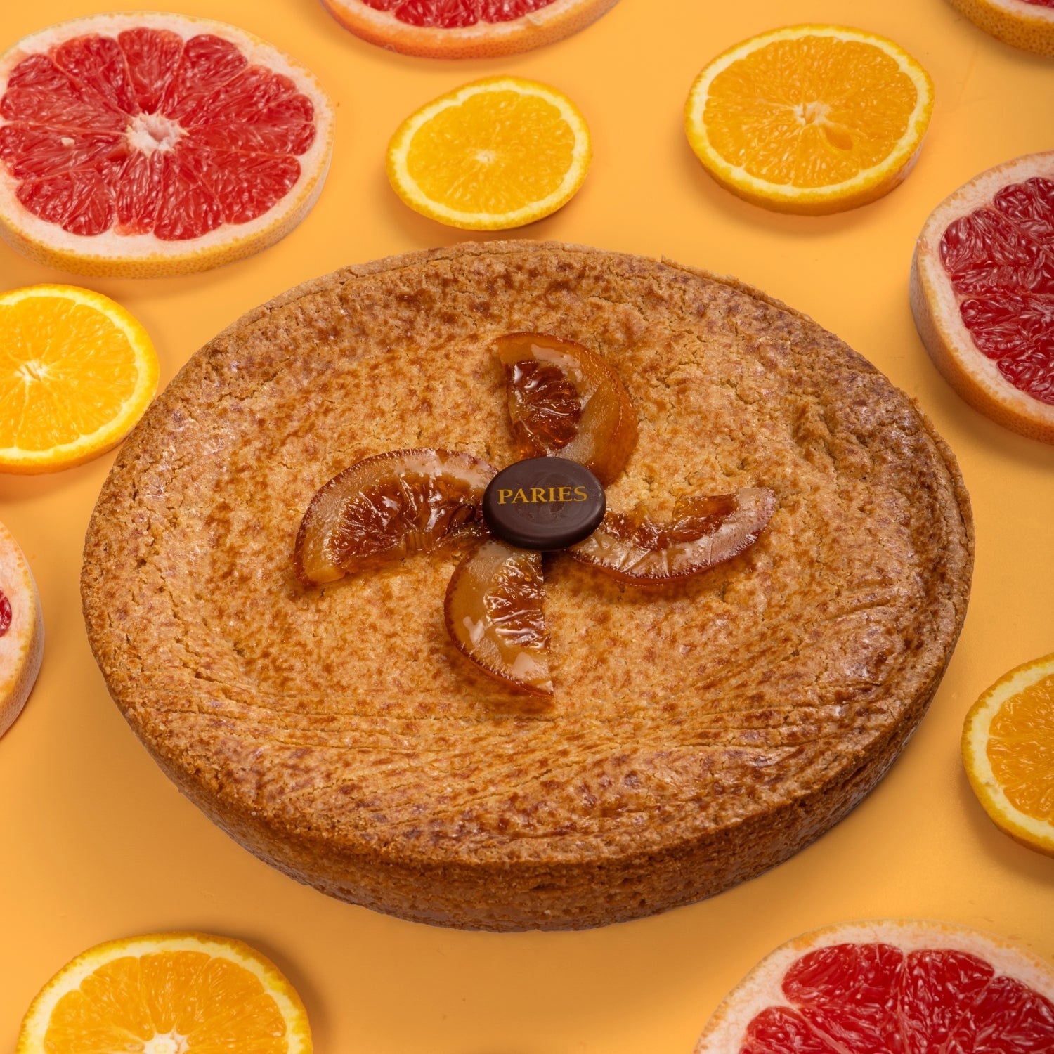 Citrus Basque Cake