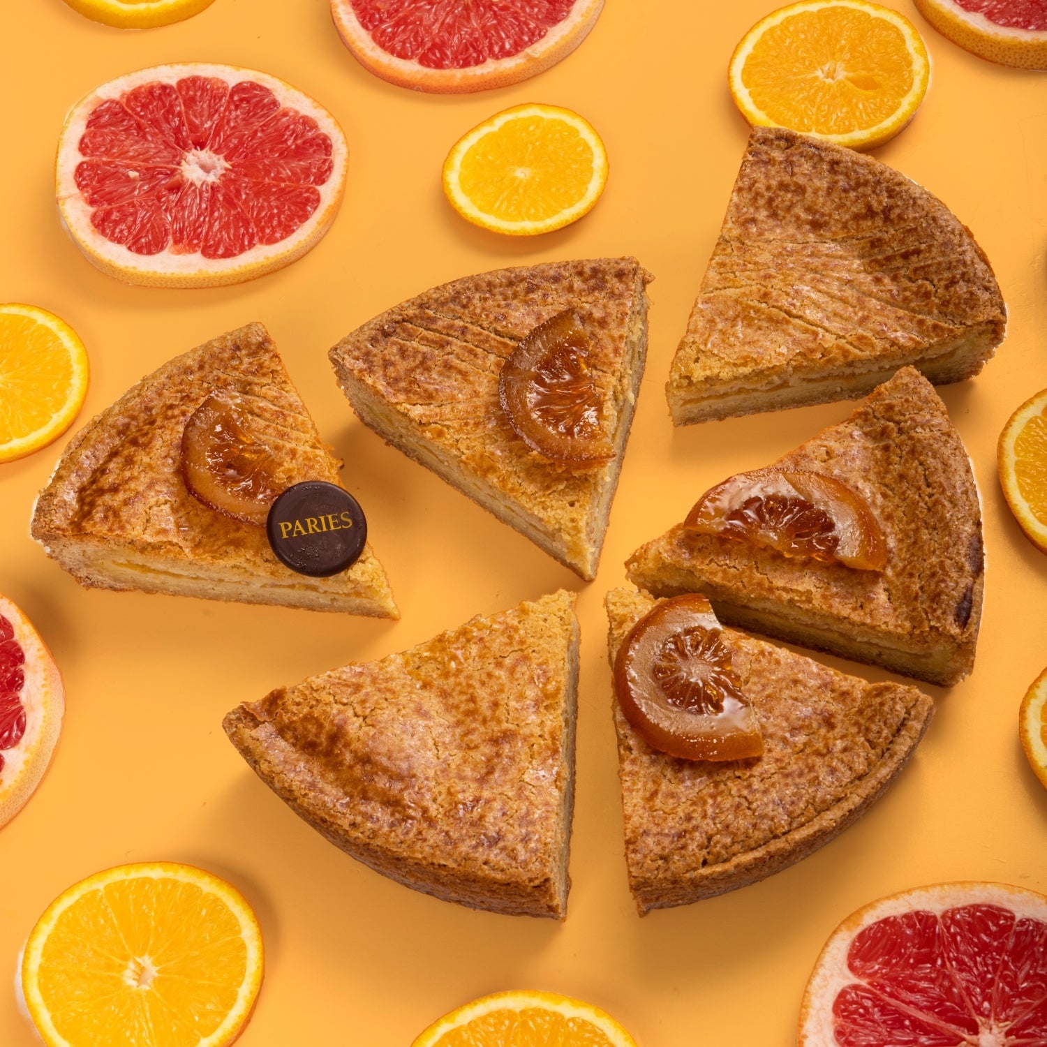 Citrus Basque Cake