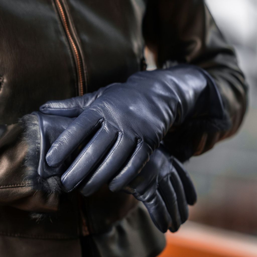 Luxury Women's Gloves with Cashmere and Rabbit Fur