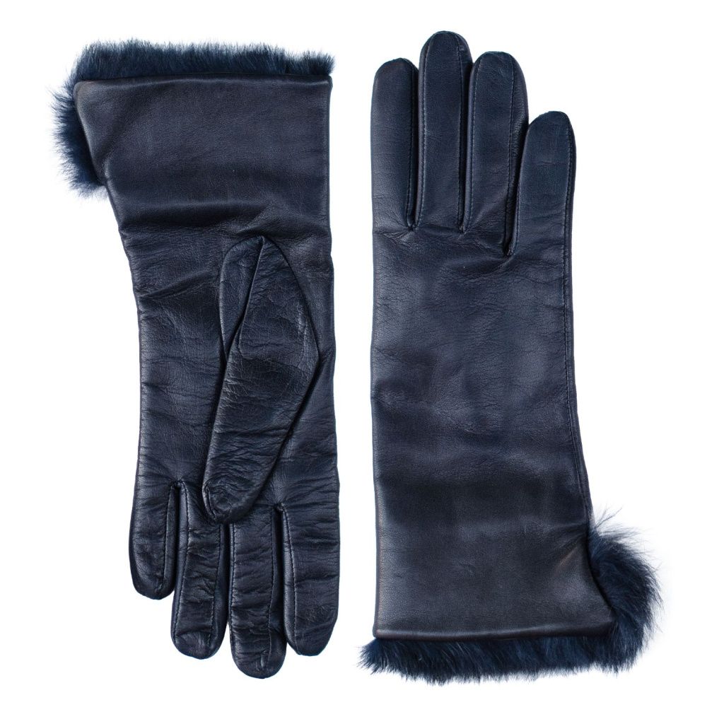 Luxury Women's Gloves with Cashmere and Rabbit Fur