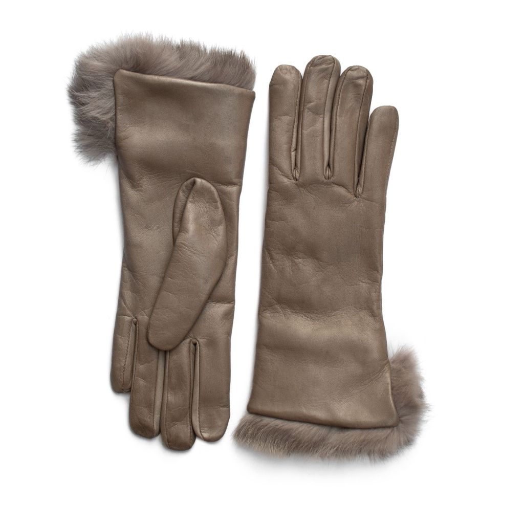 Luxury Women's Gloves with Cashmere and Rabbit Fur