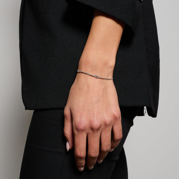 Bracciale Infinito Morbido in Argento 925