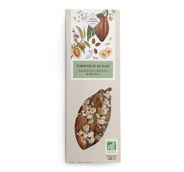Organic Chocolate Milk Almond Muesli Bar