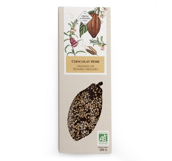 Organic Dark Chocolate Sesame Bar