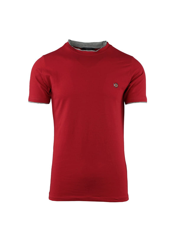T-SHIRT WITH CONTRAST DETAILS