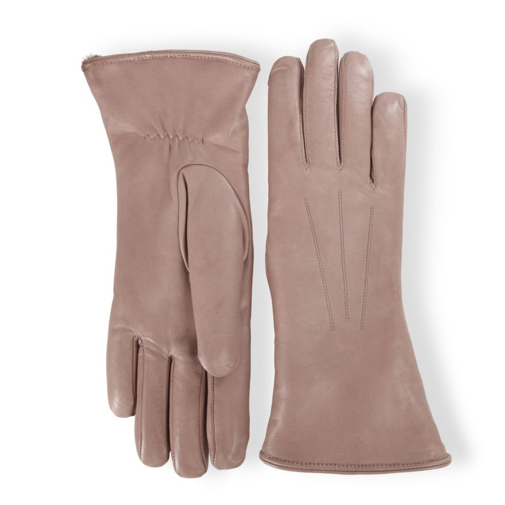 Luxury Longer Leather Gloves with Rabbit Lining