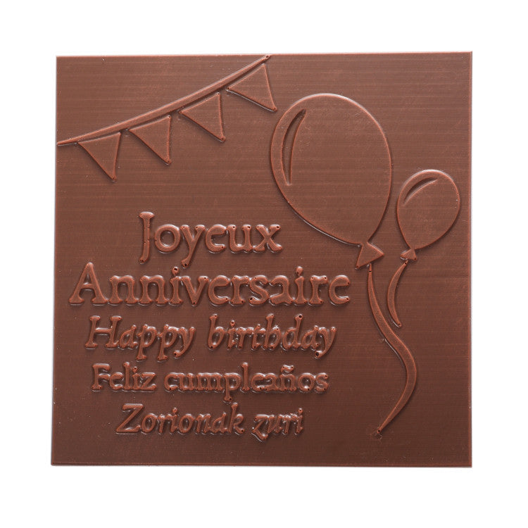 Ilbarritz Milk Dark Chocolate Box Happy Birthday
