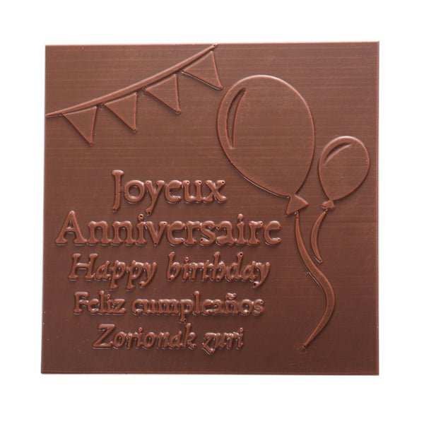 Ilbarritz Milk Dark Chocolate Box Happy Birthday