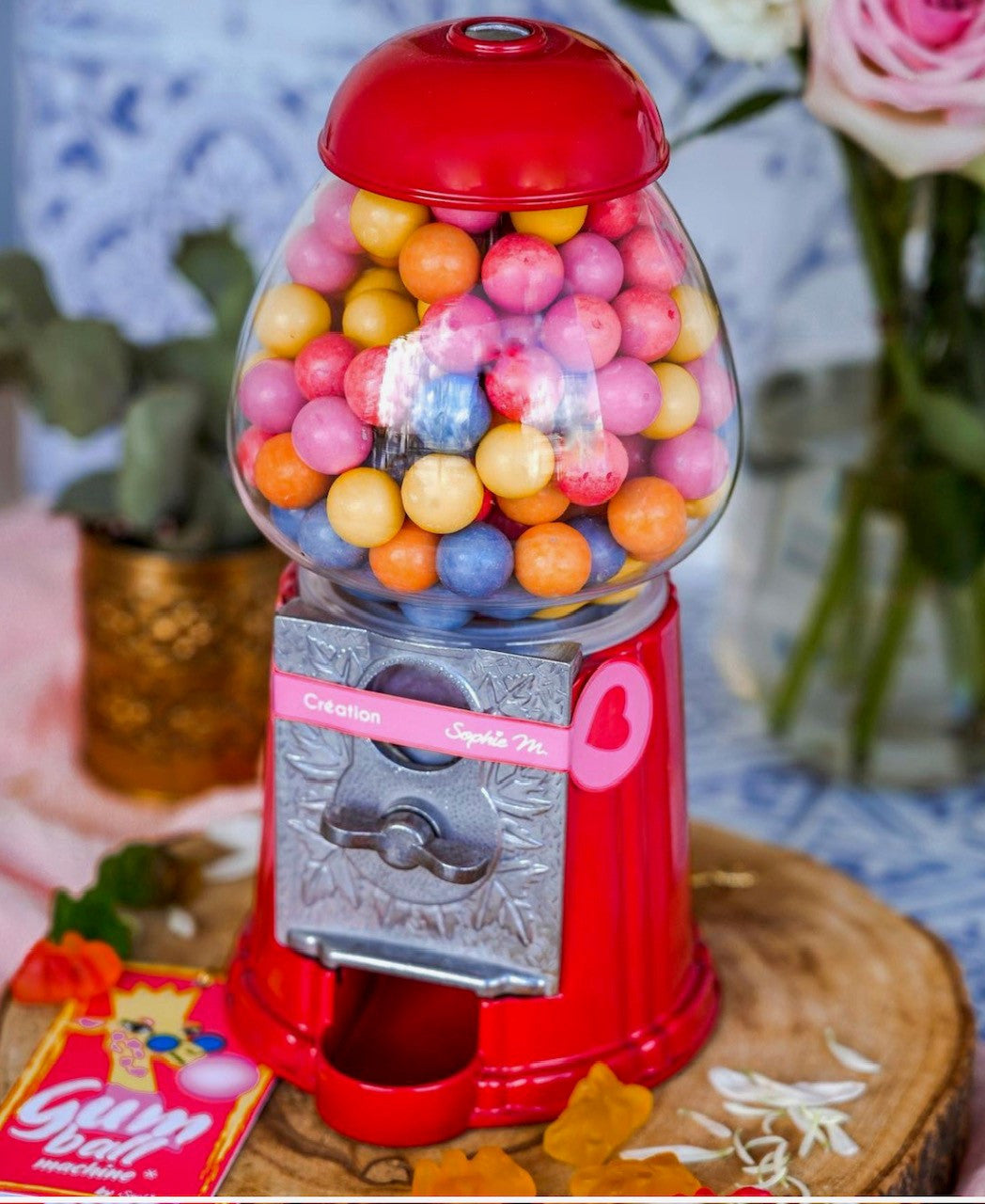RETRO DISPENSER and GUM BALLS
