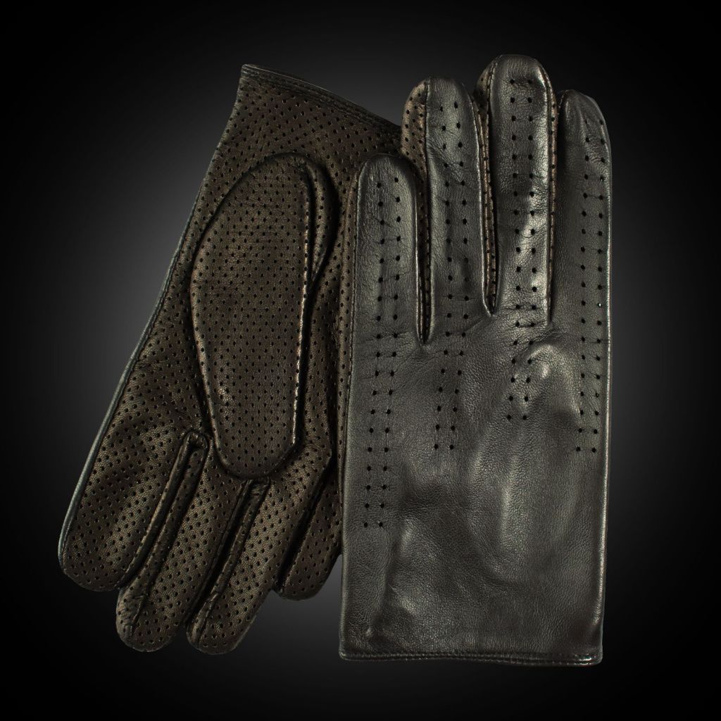 Men's Sports Leather Gloves with Perforation in the Palm