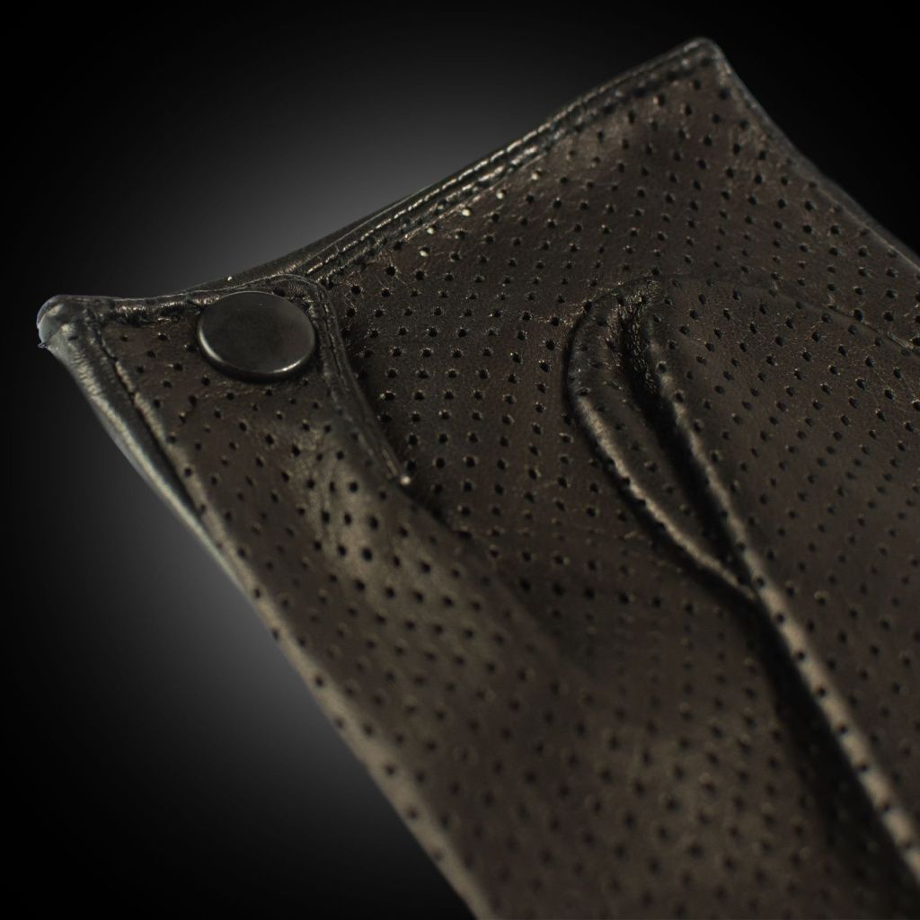 Men's Sports Leather Gloves with Perforation in the Palm