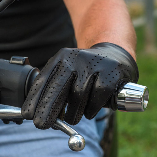 Men's Sports Leather Gloves with Perforation in the Palm