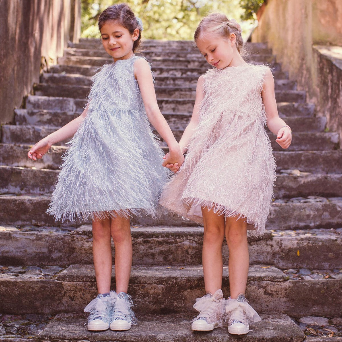 SHINY AQUA MARINE DRESS